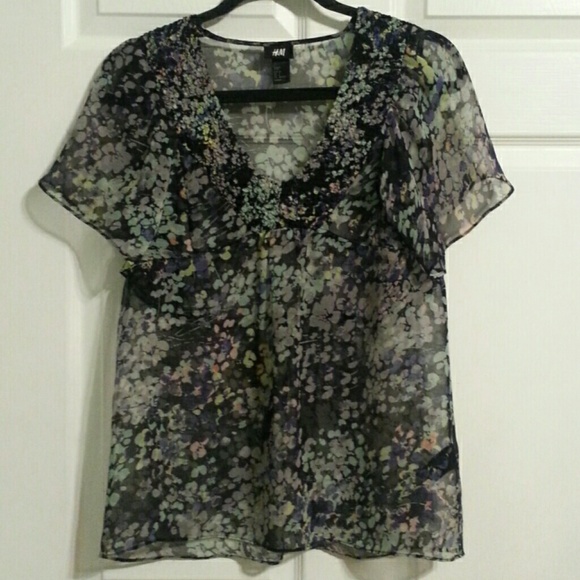 🎼H&M Semi SheerTop - Picture 1 of 8